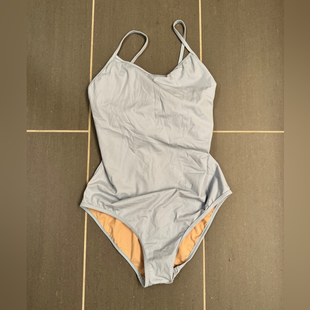 Kortni Jean Light Blue One-Piece Swimsuit